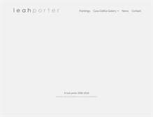 Tablet Screenshot of leahporter.com